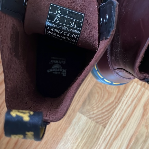 NWT Free People Dr. Martens Audrick Brando Leather Lace-Up Boots Size 7, 8, or 9 - Picture 7 of 17